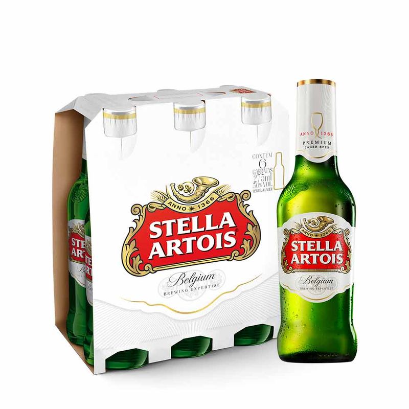 Cerveja Stella Artois 275ml Pack (6 unidades) Empório da Cerveja