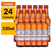 Cerveja Budweiser 330ml Caixa (24 Unidades)