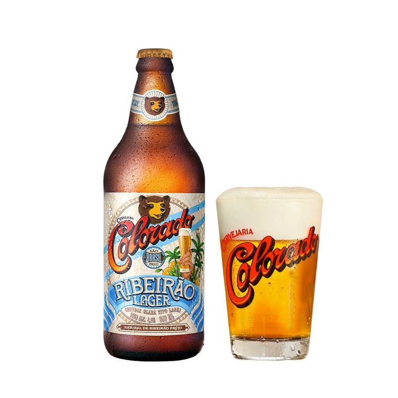 Kit-Cerveja-Colorado-Ribeirao-Lager-600ml---Copo-Colorado-350ml