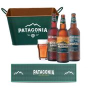 Kit Patagonia (3 cervejas 740ml + 1 Copos + Balde + Barmat)