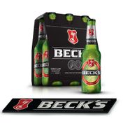 Kit Beck's (6 cervejas 330ml + Barmat)