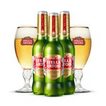 Kit 2 Cálices Stella Artois + 3 Cervejas Sem Glúten GRÁTIS