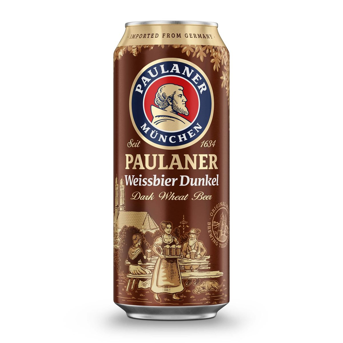 Cerveja Paulaner Dunkel Weiss Lata 500ml