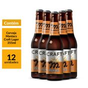 Cerveja Maniacs Craft Lager 355ml (12 unidades)